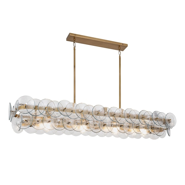 Maxim Lighting Loren 54'' Linear Chandelier, Weathered Brass 21826TCWBR - main